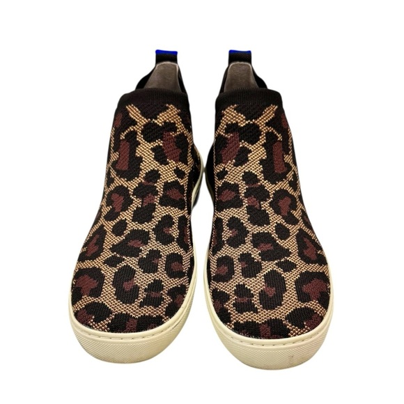 Rothy’s The Chelsea Wildcat Cheetah Slip On Animal Print Shoes Sneakers Size 8 - Picture 4 of 11